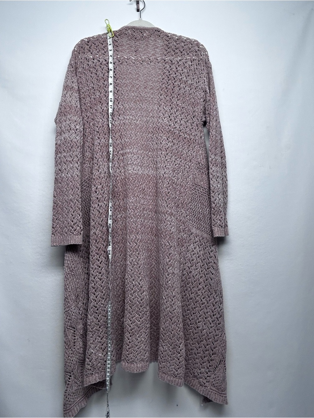 Open-Front Long Knit Cardigan Sweater XL - Picture 8 of 8